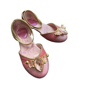 Disney Aurora Sleeping Beauty Shoes Toddler Size 11/12 Girls Pink Glittery Gems